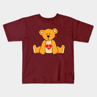 Valentine Teddy Bear Be Mine Kids T-Shirt